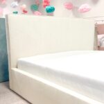 Łóżko COZY pod materac 160x200cm Z POJEMNIKIEM NA POŚCIEL, golden 03 - obrazek 8
