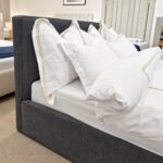 Łóżko COZY pod materac 160x200cm Z POJEMNIKIEM NA POŚCIEL, golden 97 - obrazek 9