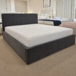 Łóżko COZY pod materac 160x200cm Z POJEMNIKIEM NA POŚCIEL, golden 97 - obrazek 4