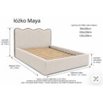 Tapicerowane łóżko z wezgłowiem Maya - obrazek 15