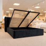Łóżko MODERN SKY pod materac 160x200cm Z POJEMNIKIEM NA POŚCIEL, PIANO 17 - obrazek 6